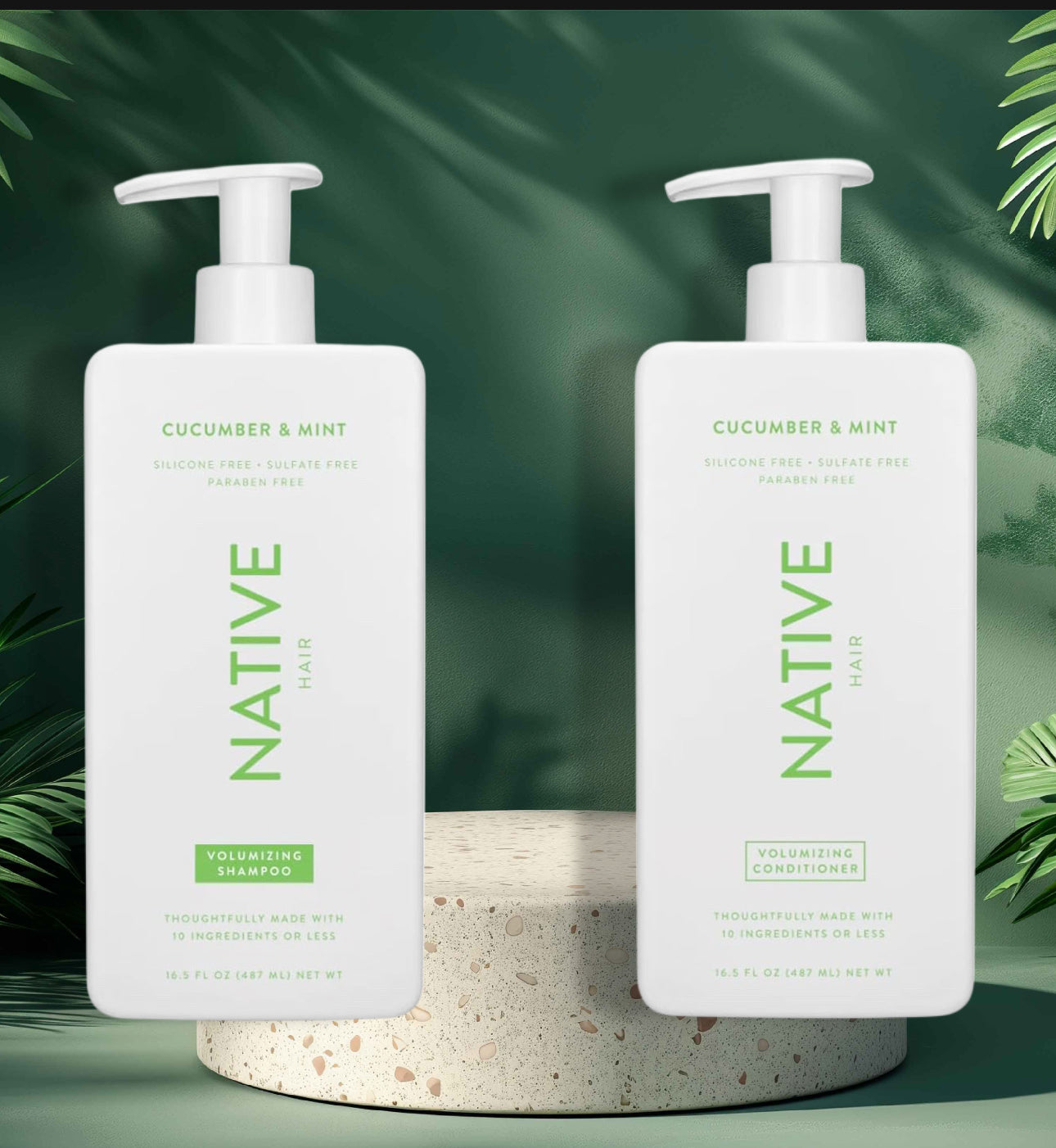 Native Cucumber & Mint Shampoo & Conditioner set