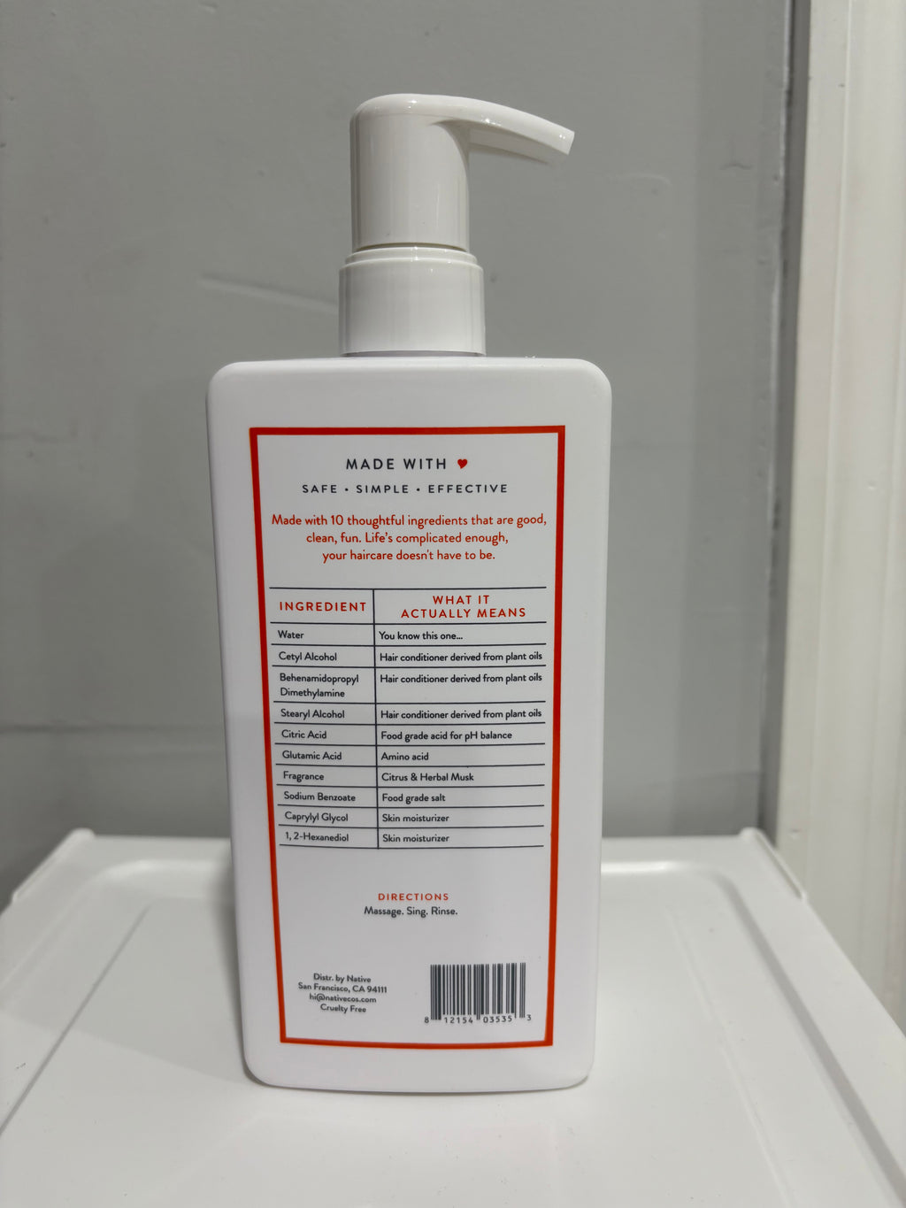 Native Shampoo, Conditioner & Body Wash set