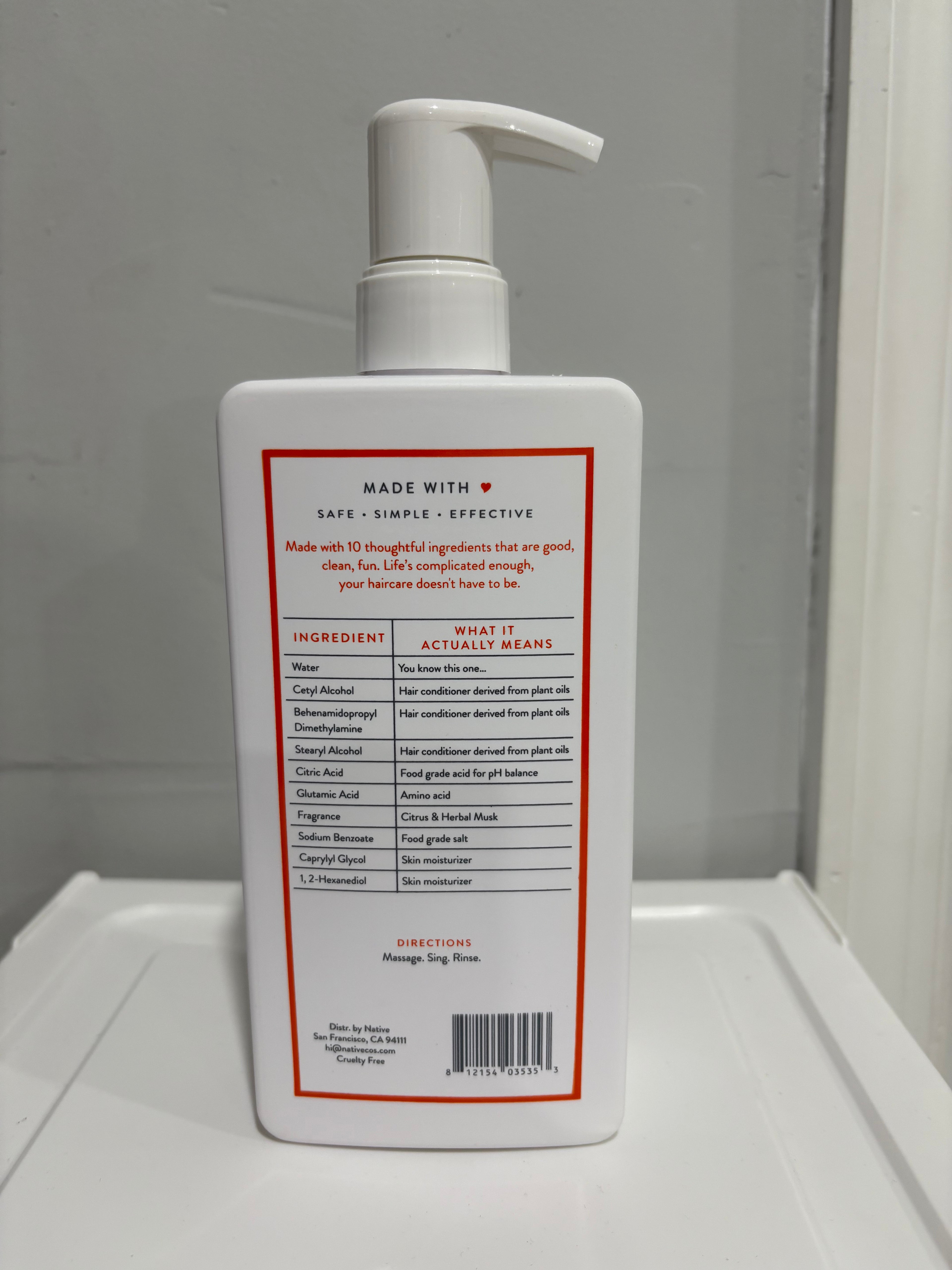 Native Shampoo, Conditioner & Body Wash set