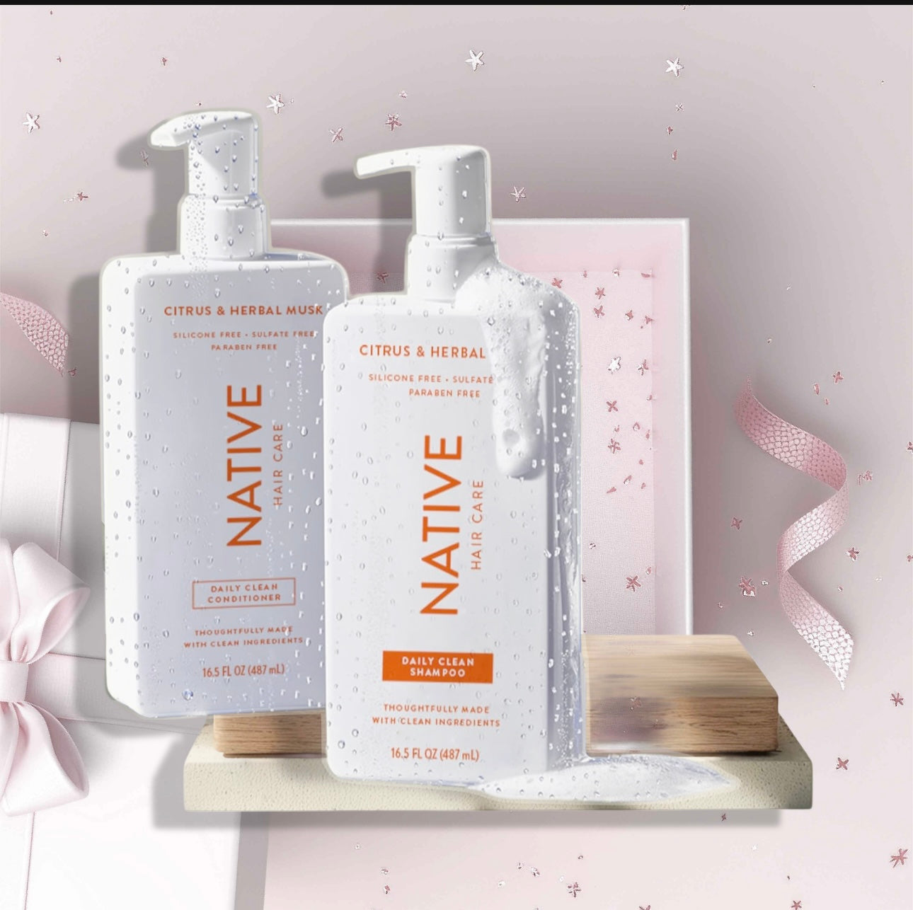 Native Citrus Herbal Musk Shampoo and Conditioner Set